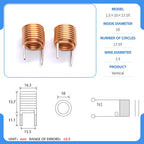 hollow inductor coil inductor copper wire  full specifications