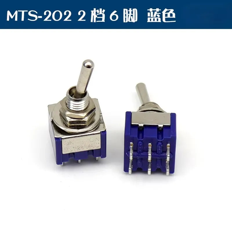 5Pcs Toggle Switch Mini Switches 2 Position 3 Position Latching Switch MTS-102/103/202/203 ON-ON SPDT ON-OFF -ON SPDT DPDT