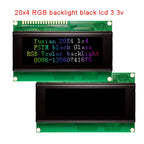 2004A 20x4 IIC I2C LCD Display Blue White Green Screen RGB Backlgiht Black Character 3.3V or 5V 98X60mm