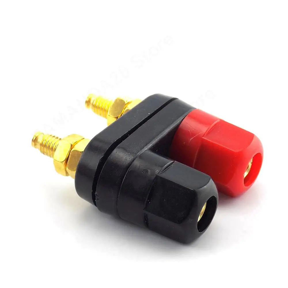 Banana Plugs Couple Terminals Red Black Connector Amplifier Terminal Binding Post Banana Speaker Plug Jack M20