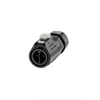 EW-LP24 Solderless Power Aviation Connector Waterproof Adapter Screw Lock Charger M24 2 3 4 5 Pin Male Plug Female Socket IP68