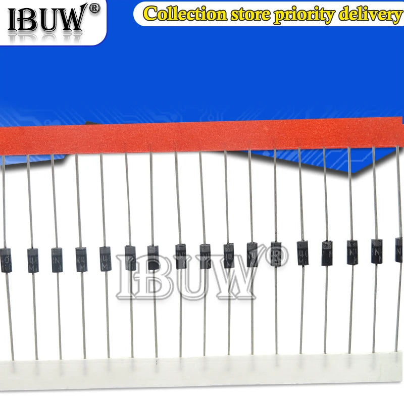 100PCS 1N4007 1N5819 1N4001 UF4007 FR107 FR157 FR207 1N4004 1N4937 HER107 RL207 1N5817 1N5399 DO-41 Rectifier Diode 1N60