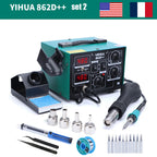 YIHUA 862D++ Soldering Iron Kit BGA SMD Welding Tool Desoldering Rework Station Fast Heating 100-480 Celcius