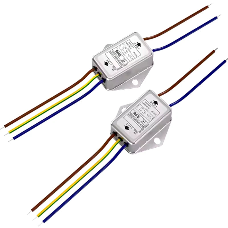 Single-phase power filter CW1B-3/6/10A-L(040) With wire audio audio purifier AC EMI interference CW1B-6A-L(040) CW1B-10A-L