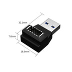 USB 3.1 Front Panel Header Female Type-E to Male Extension Adapter angle Type-E to Type-A Type-C USB C Motherboard Data Adapter
