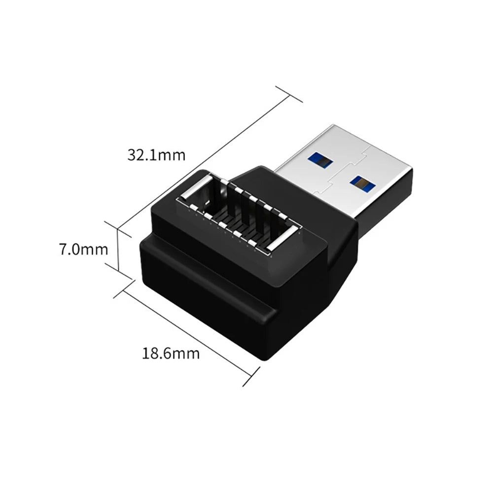 USB 3.1 Front Panel Header Female Type-E to Male Extension Adapter angle Type-E to Type-A Type-C USB C Motherboard Data Adapter