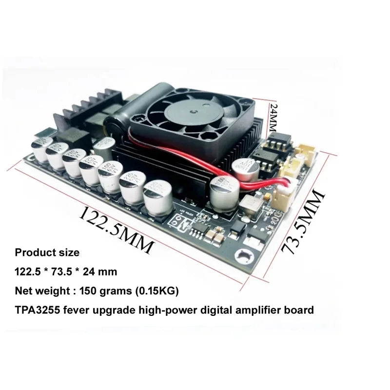New TPA3255 High-power 300W + 300W  Stereo HIFI Digital Amplifier Board With 48V 600W Power Supply