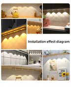 Night Light USB Motion Sensor Wireless Ultra Thin LED Wine cooler Light For Kitchen Cabinet Bedroom Wardrobe Cabinet Lighting