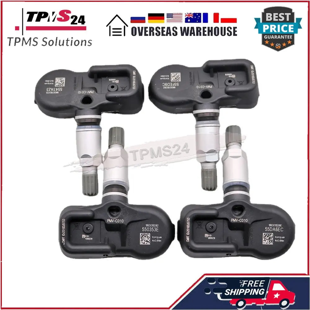 4PCS For Lexus GS NX LS RC Scion iM Toyota Camry Corolla Highlander Mirai Prius C RAV4 315MHz PMV-C010 42607-30040 TPMS SENSOR