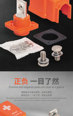 2pcs 150A 250A 350A MEB High Quality Through-wall Type High Current Lithium Battery Copper Connector New Energy Storage Terminal