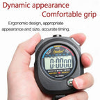 Digital Sports Stopwatch Timer with Large Display Date Time Alarm Function for Coaches Multi-Function Tool
