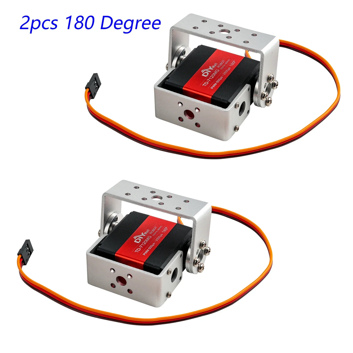 TD-7120MG 20KG Dual-Axis Metal Digital Servo RC 180/270 Angle Controllable Steel Gear Carbon Brush Motor Servos For RC Car Robot
