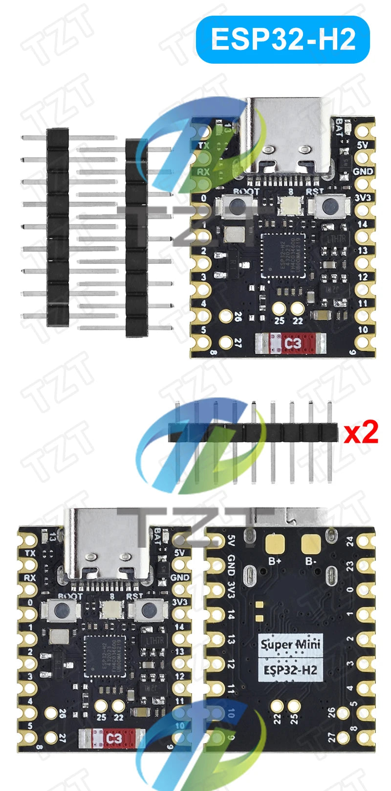 SuperMini ESP32-H2 Development Board Microcontroller Programming Learning Controller Core Board