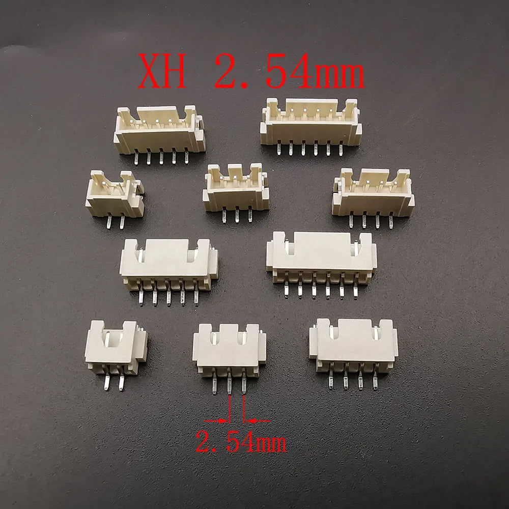 10Pcs JST XH 2.54/PH 2.0/ZH 1.5/1.25mm / SH 1.0mm Pitch Male Plug Pin Header Socket Horizontal/Vertical SMD Connector 2/3/4/5/6P