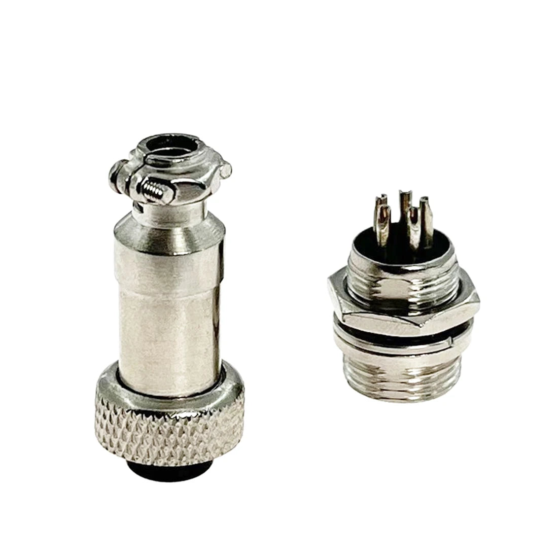 1 Set GX12 Nut Type Male & Female Electric Wire Panel Connector 2/3/4/5/6/7 Pin 12mm Circular Power Aviation Socket & Plug NEW