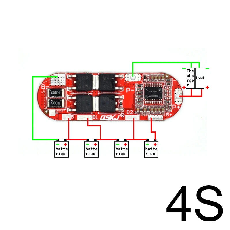 3S 25A 18650 Li-ion BMS Board 11.1V/12.6V Power Tools E-Bike E-Scooter Raspberry Pi Arduino DIY Kit Power Bank TP4056 LM2596