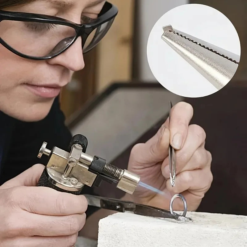 Silver Solder Wire & Sheet for Jewelry Making DIY Ring Bracelet Repair Multi Temp - Professional Easy to Use Soldering Craft Kit