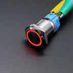 16mm 19mm 22mm Metal Power Supply Switch Push Button PC Pulsador Car Engine Backlit 3v 6v 12v 24v 220v Momentary Start Stop LED