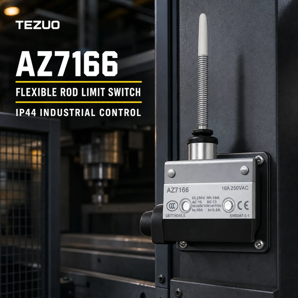 TEZUO AZ7166 IP44 Limit Switch Micro Travel Switch for Industrial Automation