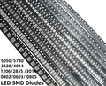 100pcs SMD 5050 1206 0603 5730 0402 White Red Blue Green Orange High quality Clear Light Emitting LED Chip Surface Mount Diode