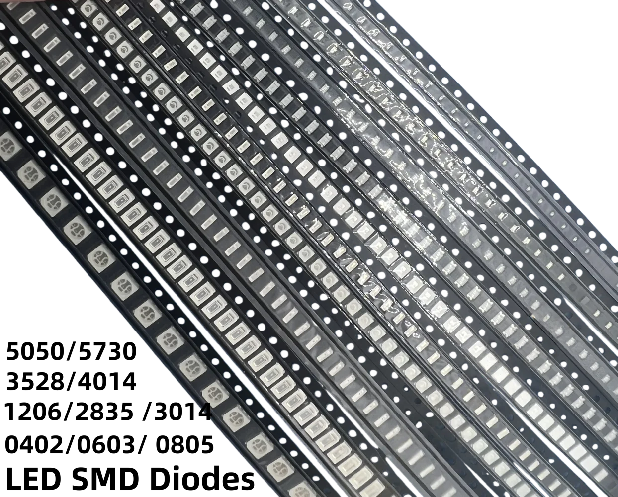 100pcs SMD 5050 1206 0603 5730 0402 White Red Blue Green Orange High quality Clear Light Emitting LED Chip Surface Mount Diode
