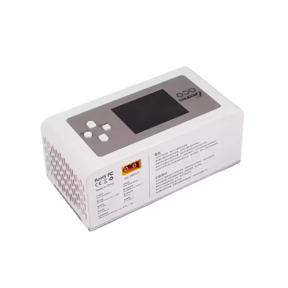 Gens Ace IMARS D300 PLUS Lipo Battery Charger Dual Channel Intelligent Balanced Charger 6S Battery AC300W