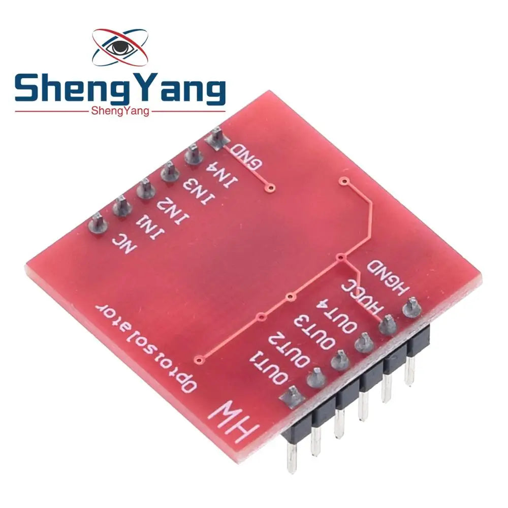 TZT TLP281 4 CH 4-Channel Opto-isolator Module For Arduino Expansion Board High And Low Level Optocoupler Isolation 4 Channel