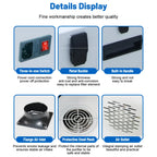 KNOKOO Soldering Fume Extractor FES150 Welding Smoke Absorber Air Purifier for Keratin Nail Salon Vacuum, Laser and 3D Printing