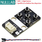 ADC Analog Key Module Reads Five Buttons via Single Pin, Building Block Casing & PH2.0 Interface, Compatible with Arduino ESP32
