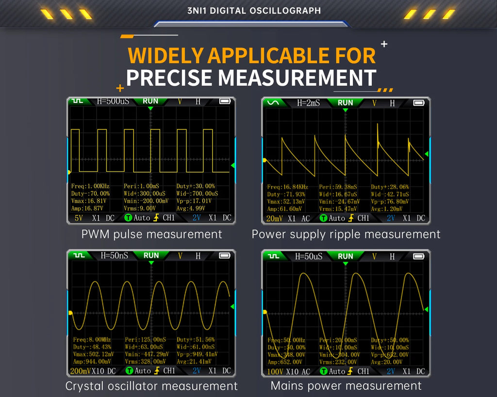 2C23T 2C53T   Oscilloscope Multimeter DDS Generator 10MHz*2 50MS/s
