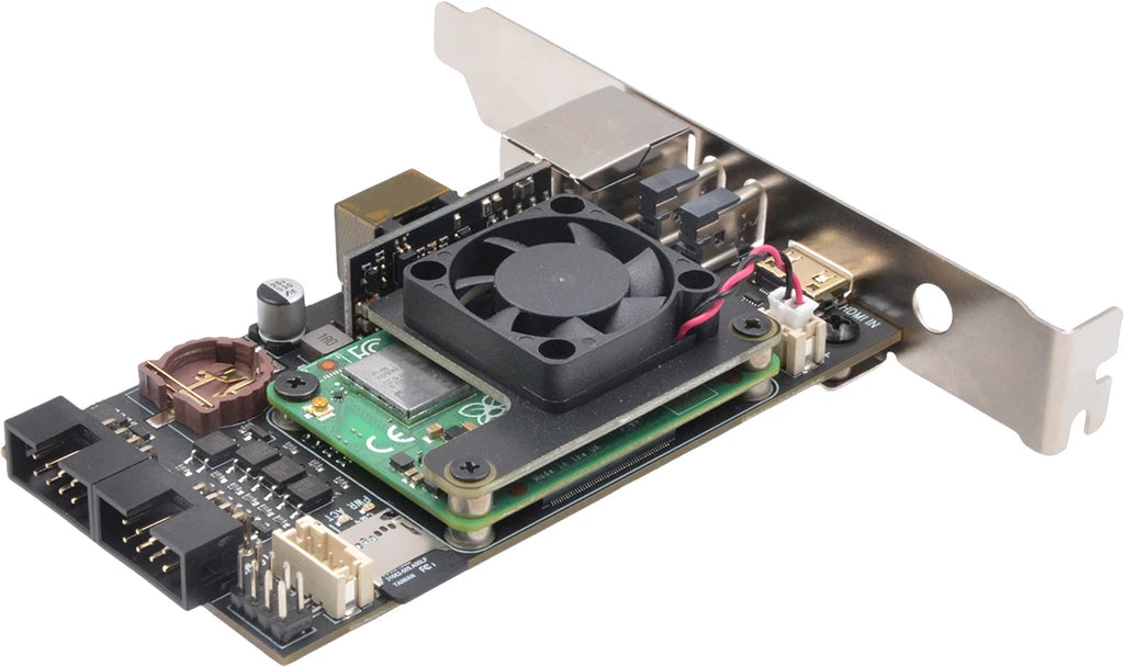 VoltSSupTronics Raspberry Pi Based IPKVM PCI Card KVM Over IP PIKVM X651 - POE Supported