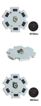 High Power LED Chip IR 730Nm 850Nm 940nm 3W 3535 LED Beads Emitter Light Infrared Radiation Bulb Laser Flashlight Night Vision C
