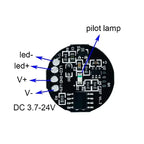 Dimmable 3.7~24V 2.2A 12V 24V LED Light Dimming Controller Sensor Switch Non-contact Hand Scan Sensor Switch Touch