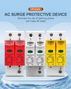 TOMZN AC SPD 2P House Surge Protector Protection Protective Low-voltage Arrester Device 10-20kA 20-40kA 30-60kA 275V 385V 420V