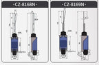 2PCS CNTD CZ-8N Limit Switch Replacement Spare Waterproof IP65 10A 250VAC for CNC Machine Quick Install NC NO Easy Wiring