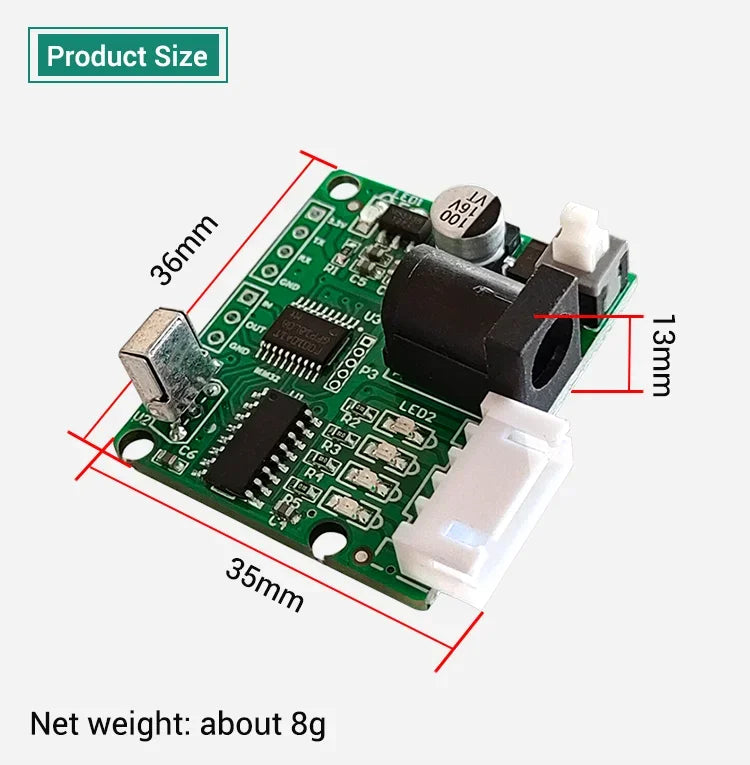 1PCS DC 5V ULN2003 DIY Stepper Motor Driver Board 28BYJ48 Infrared Remote Control New