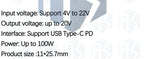 USB-C PD Trigger Board Module PD/QC Decoy Board Fast Charge USB Type-c to 12v High Speed Charger Power Delivery Boost Module