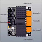 12V/24V 12A Dual Channel DC Motor Driver Board, H-Bridge, Superior to L298N & BTS7960, 10A Rated Current