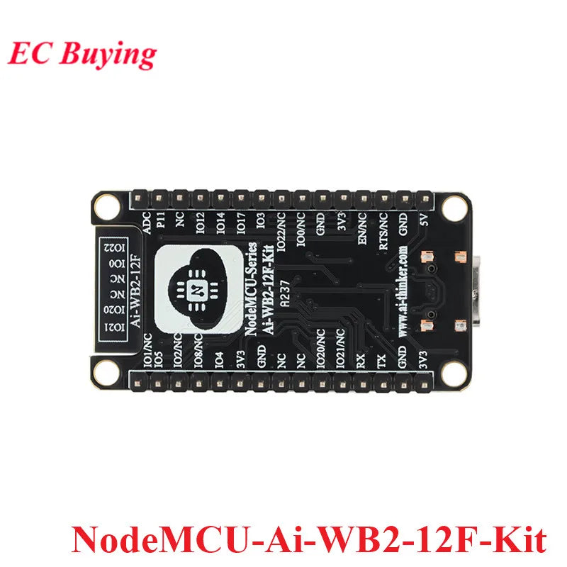 Ai-WB2-12F NodeMCU-Ai-WB2-12F-Kit Ai-WB2 2.4G WiFi+Bluetooth-compatible BLE 5.0 ESP-12F Development Board Module BL602 4MB