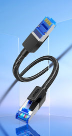 UGREEN CAT8 Ethernet Cable 40Gbps 2000MHz RJ45 to RJ45 Networking Cotton Braided Internet Lan Cord for PC Router PS5 RJ45 Cable