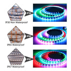 WS2812B WS2811 WS2813 WS2815 RGB LED Strip WS2812 Individually Addressable 30/60/144pixels/Leds/M Tape Light IP30/65/67 DC5V/12V