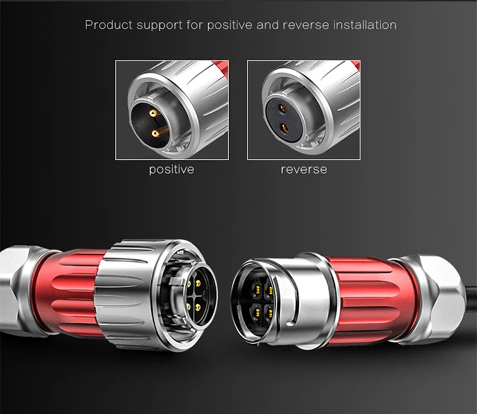CNLINKO DH20 Electrical Connector Industrial Waterproof IP68 Soldering Wire Heavy Duty Metal Connector for Construction & Mining