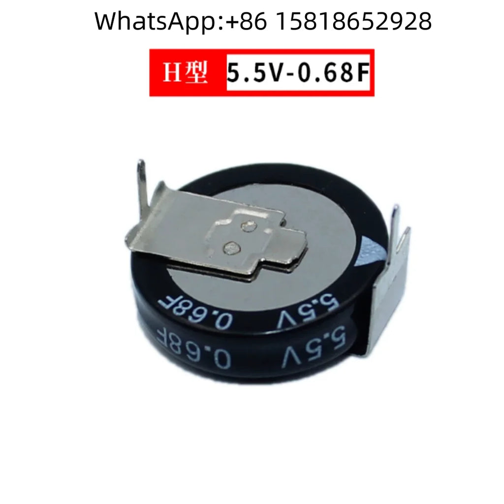 4pcs Super Capacitors V.H.C Type 5.5V 0.1F, 5.5V 0.22F, 5.5V 0.33F, 5.5V 0.47F, 5.5V 1.0F, 5.5V 1.5F, 5.5V 2.5F, 5.5V 5.0F, 5.5V