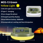 MOSLIGHTING 9900mAh Camping Light Portable Rechargeable Multifunctional LED Flashlight Fishing Emergency Maintenance Tent Lamp