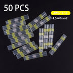 50/100/200Pcs Waterproof Solder Seal Heat Connector Shrink Butt Connectors Lug Terminals Electrical Wire Car Insulated Terminal