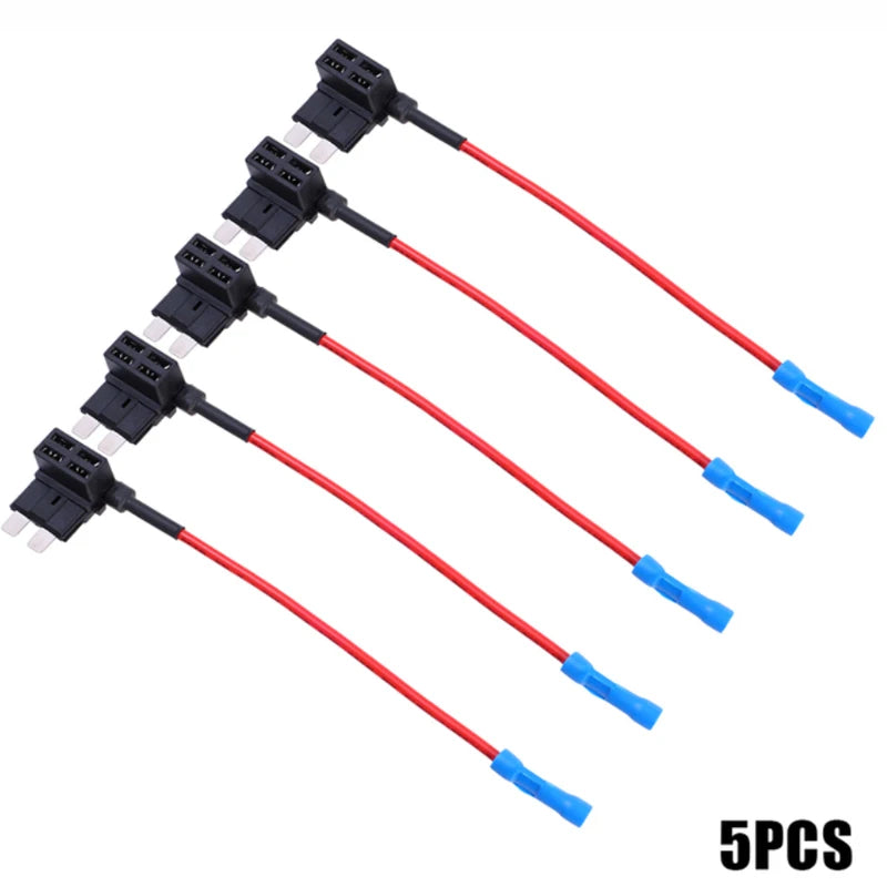 Automotive Fuse Box Circuit Adapter Mini Small and Medium Size ATM Blade Fuse for Car Van Motorcycle RV Boat Tractor TAP Adapter