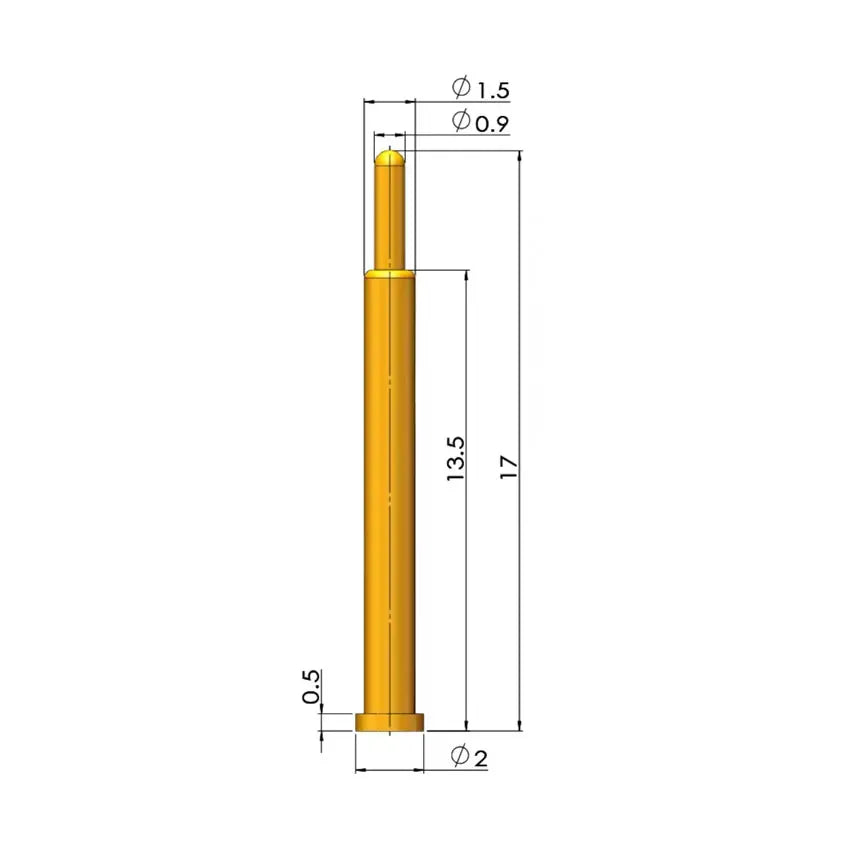 5Pcs Battery Spring Loaded Pogo Pin Connector SMD Needle PCB Height 2 3 4 5 6 7 8 9 10 11 12 13 14 16 17 18 22 MM Test Probe