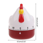 M4YC Cute Hen Shape Kitchen Cooking Timer Mechanical Countdown Clock Alarm Reminder Tool Home Decor