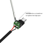 USB C to 2Pin Terminal Adapter Screw Solderless Plug Type-C to 2 Pin Crimp Terminal Block 5V Charging Conversion
