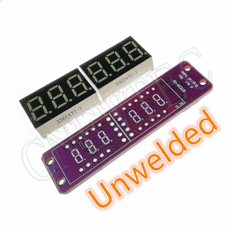 MAX7219 0.36 Inch 6 Bits Digital LED Display 7 Segment Module 6 Color Available for Arduino STM32 STC AVR ESP32 Unwelded
